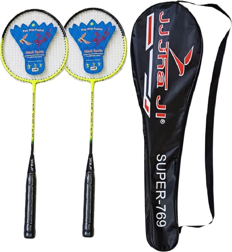 2 PC Single Shaft Racket with Badminton Cover Badminton Kit-image-21