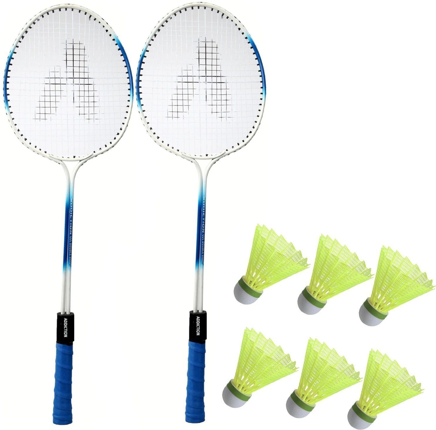 ravisport Double Shaft Badminton Racket Combo Kit Set Of 2 Racquet With 6 Pcs Shuttlecock Badminton Kit-picture-12