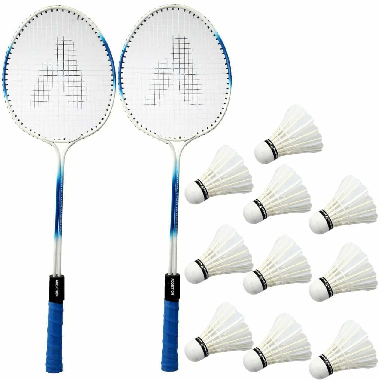ravisport Badminton racquets Kit Combo Set Of 2 Piece Racquet With 10 Fathers Shuttlecock Badminton Kit-picture-17