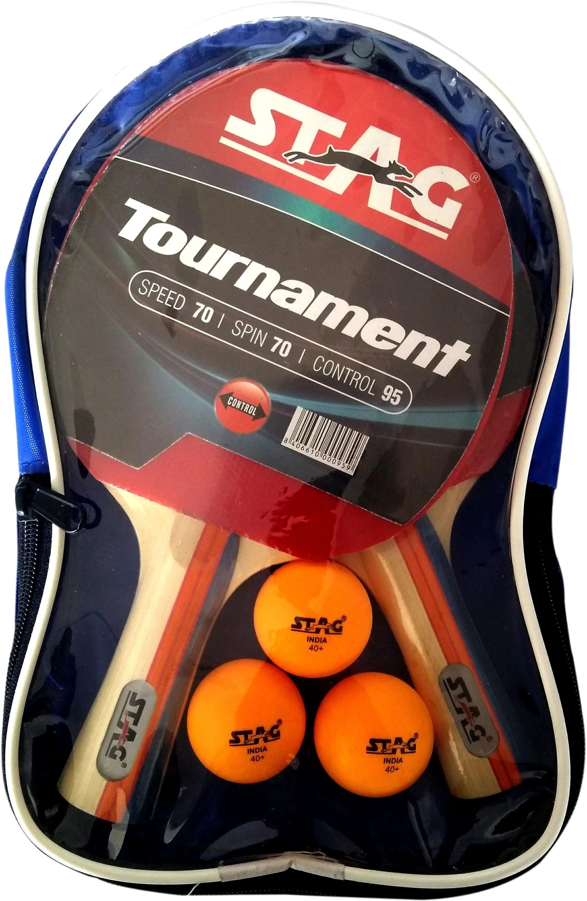 TOURNAMENT PLAYSET WITH 2 BATS , 3 SEAM BALLS Table Tennis Kit-image-25