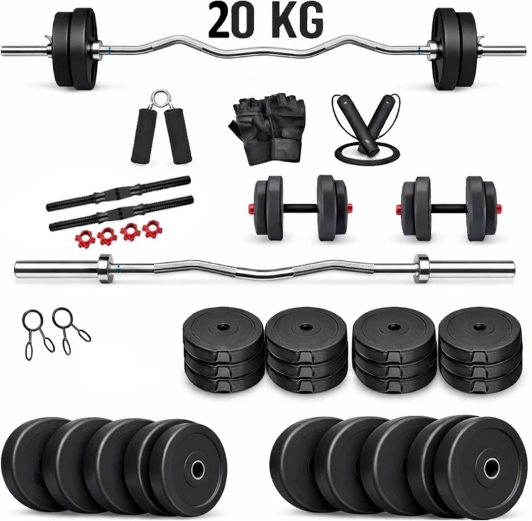 20KG FITNESS KIT+ 3Ft. (Curl ) BARBELL & FITNESS ACCESSORIES Fitness Accessory Kit Kit-image-44