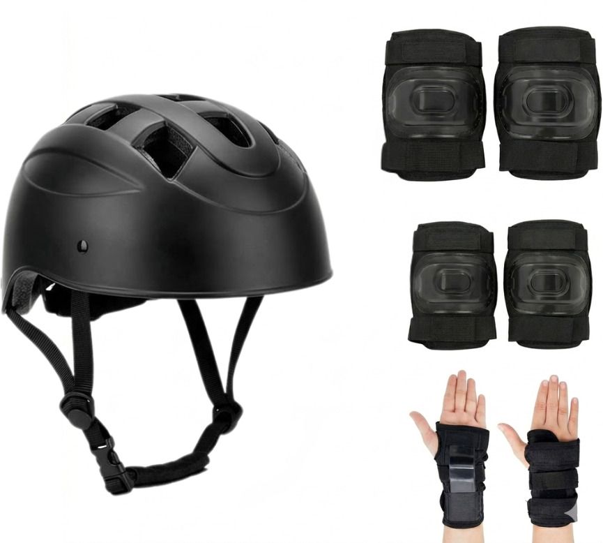 shopeleven Kids Helmet with Safety Pads Set (4–10 Years) for Skating & Cycling Protection Cycling Kit-picture-27