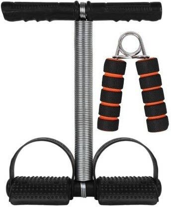 HOME GYM KIT SINGLE SPRING TUMMY TRIMMER WITH FOAM HAND GRIP Fitness Accessory Kit Kit-image-39