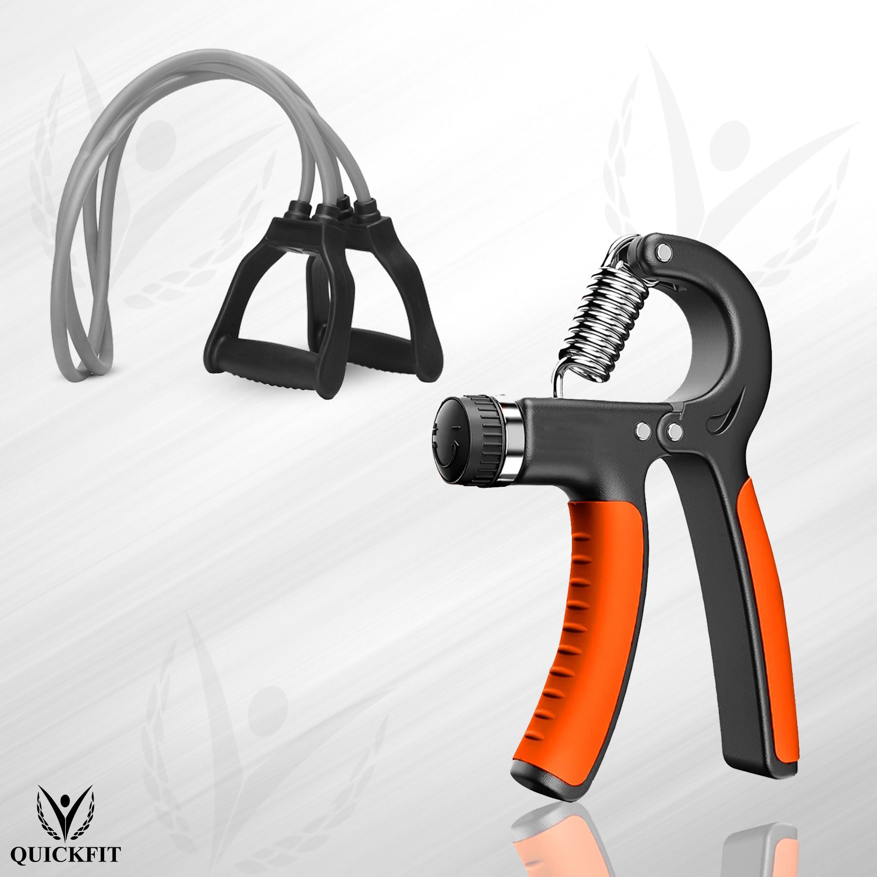 Fitness Combo of Hand Gripper & Double Toning Tube for Full Body & Hand Workout Fitness Accessory Kit Kit-image-30