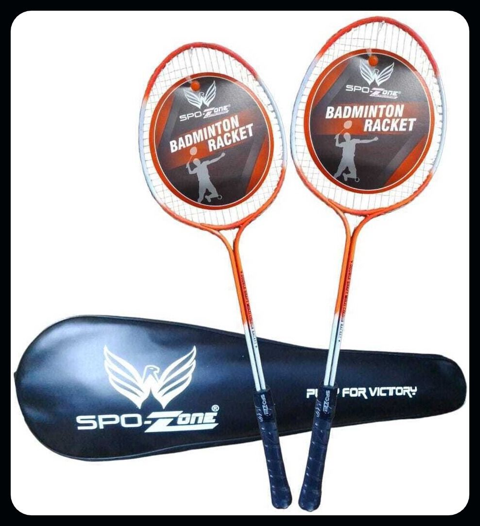 spo zone Badminton Combo _ Racket KIT Set Of 2 Piece-28 Badminton Kit-picture-23