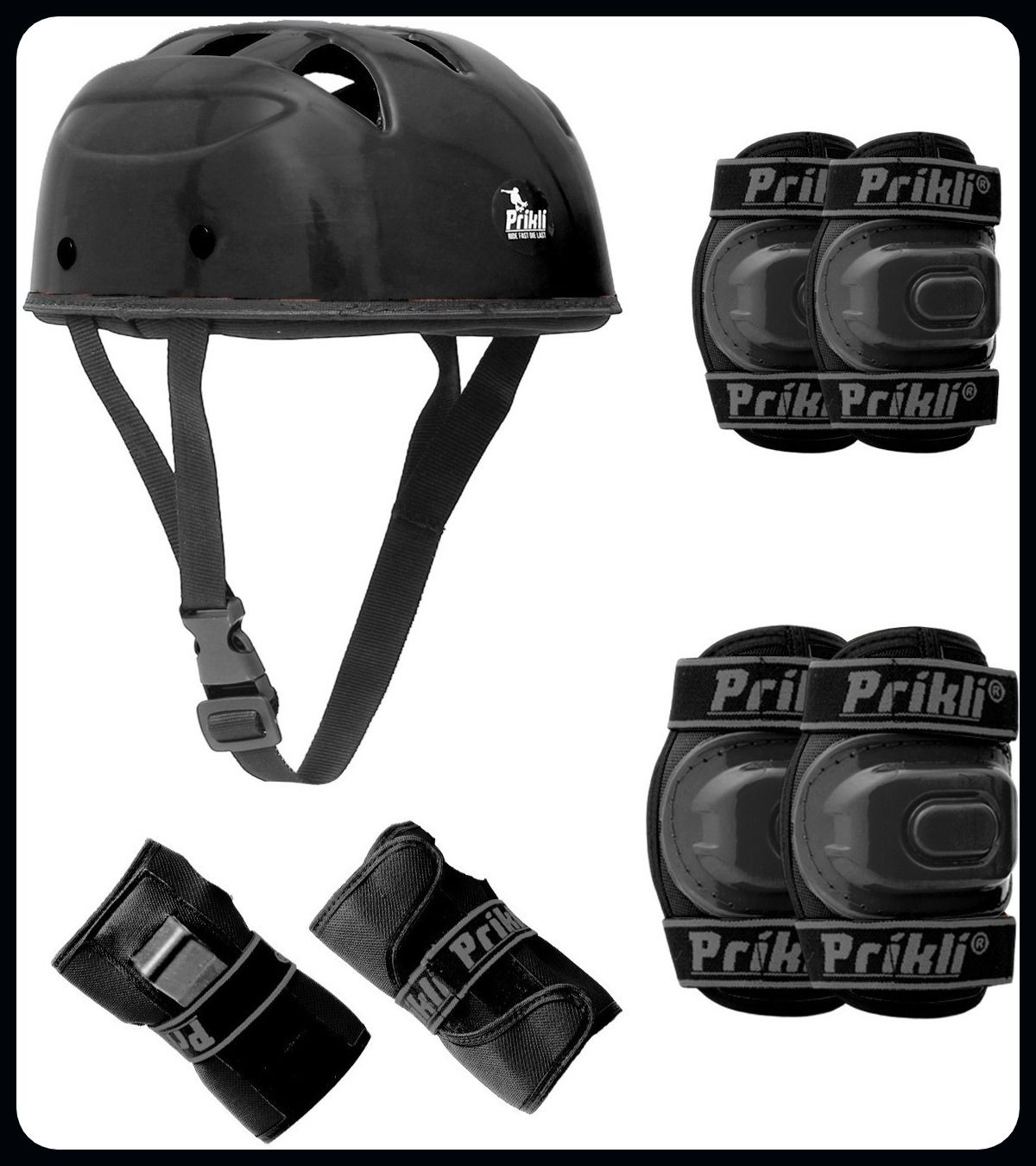 kids Cycling Safety Kit of 7pcs Skating Guard skateboarding m size 7-14 yrs_pri Cycling Kit