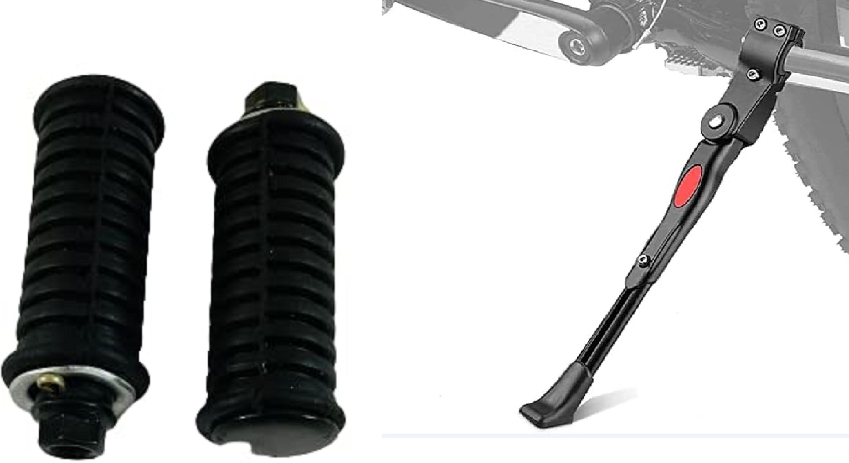 Cycle Side Stand With Rubber Heavy Foot Rest Stand Cycling Kit