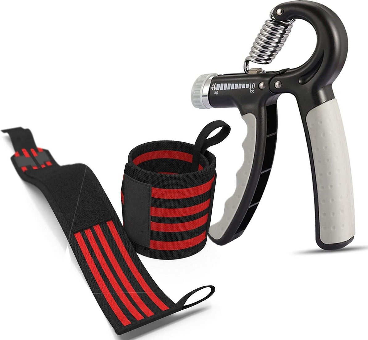 true indian Hand Exercise Grip Adjustable Resistance Range10-40KG with imp wrist support bnd Fitness Accessory Kit Kit-picture-0