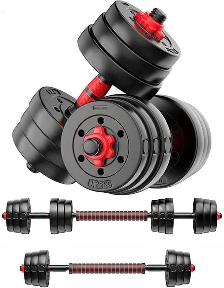 10 kg 10KG Dumbbell with Barbell Home Gym Adjustable Dumbbell Home Gym Combo