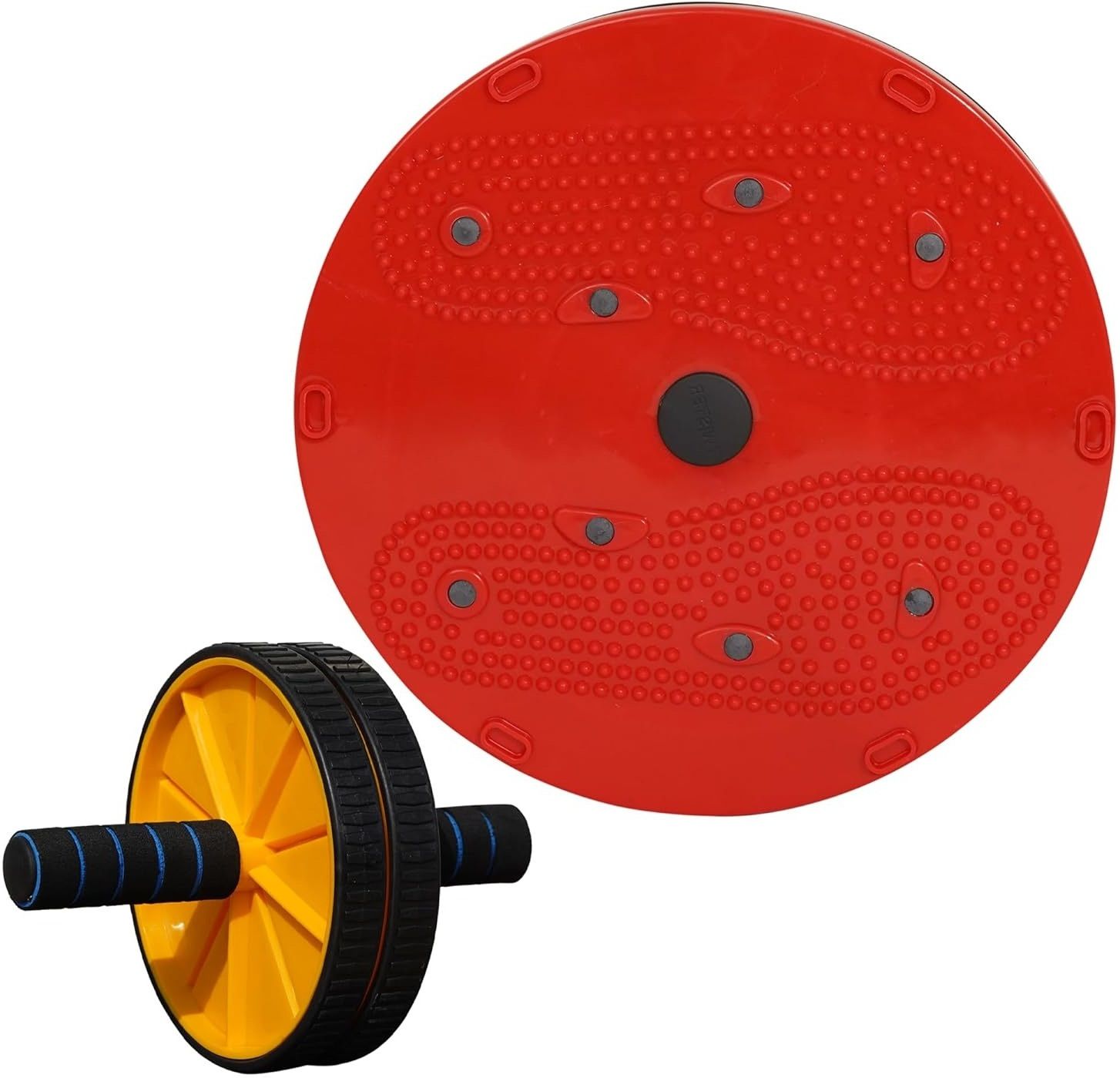 Twister and Ab Wheel Roller Combo Abs Core Abdominal Workout Exercise Equipment Yoga Kit-image-1