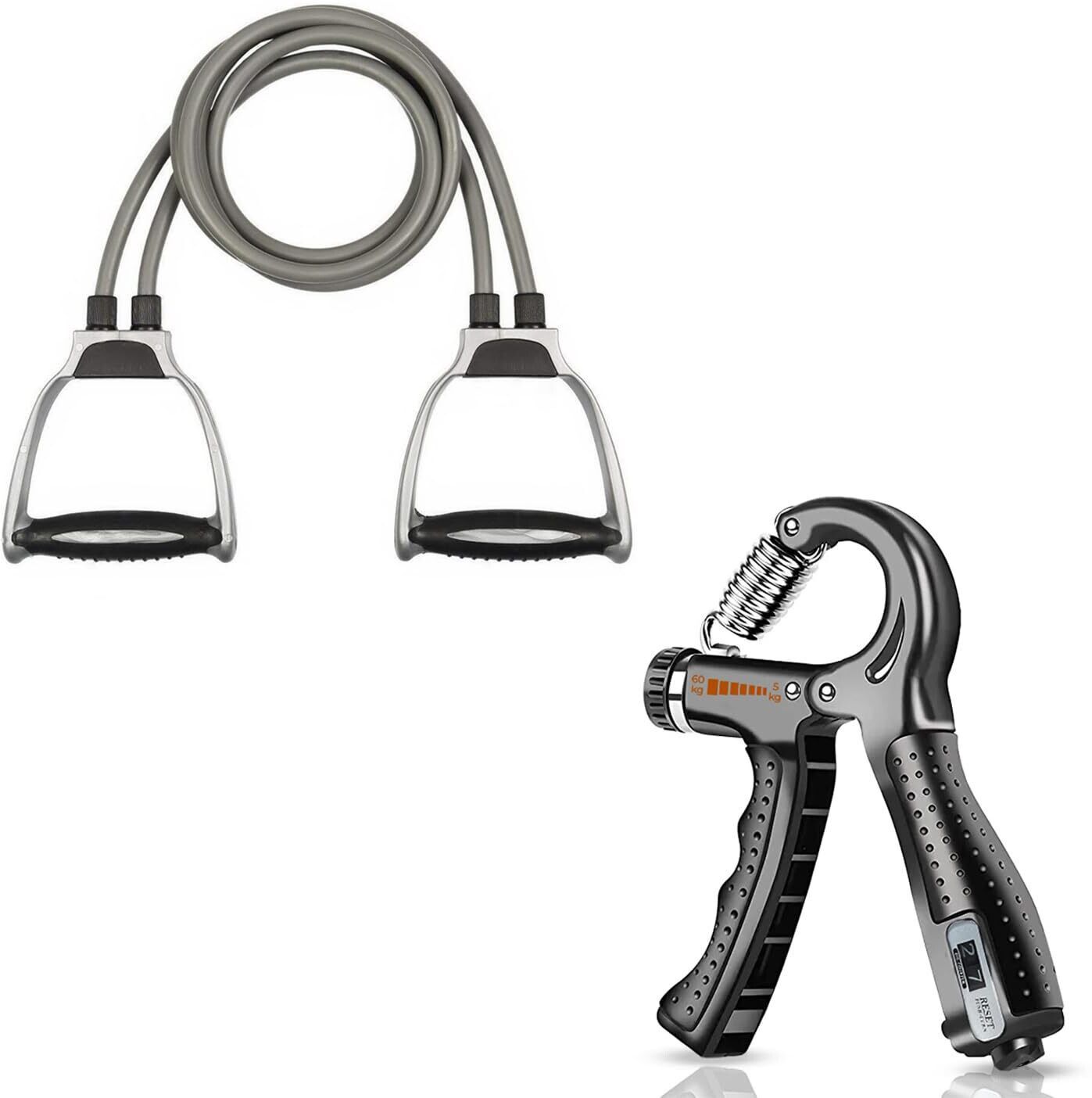iamalot Toning Tube & Adjustable Hand Grip for Full Body Workout, Exercise, Equipment Fitness Accessory Kit Kit-picture-10
