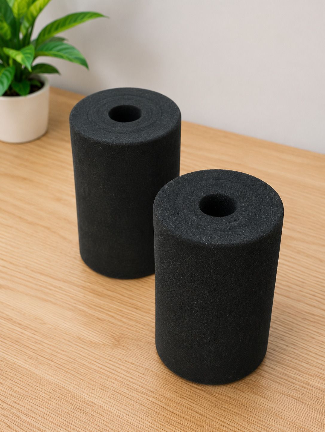 singhal industries Gym Machine Soft Rubber Foam roller Size 8x4 color ( Black) Pack of 2 Multipurpose Fitness Bench-picture-42