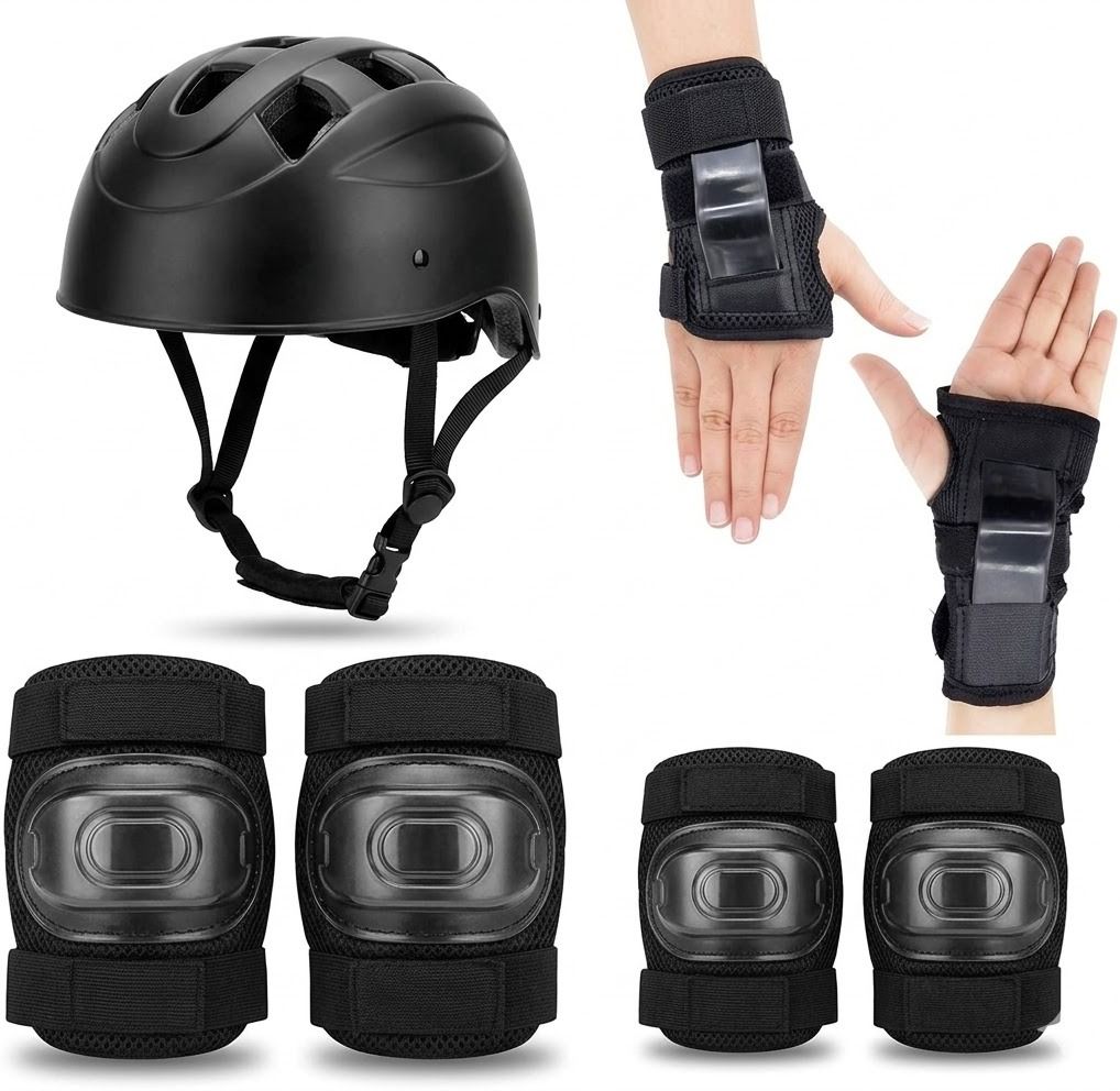 shopeleven Complete Kids Safety Kit (4–10 Years) with Helmet & Pads for Cycling and Skating Cycling Kit-picture-25