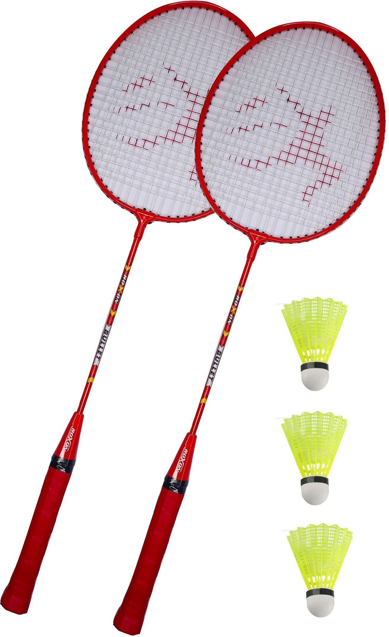 ravisport Bullet WIDE BODY Multicolor 2 pcs with 3 shuttlecock Badminton Kit-picture-27