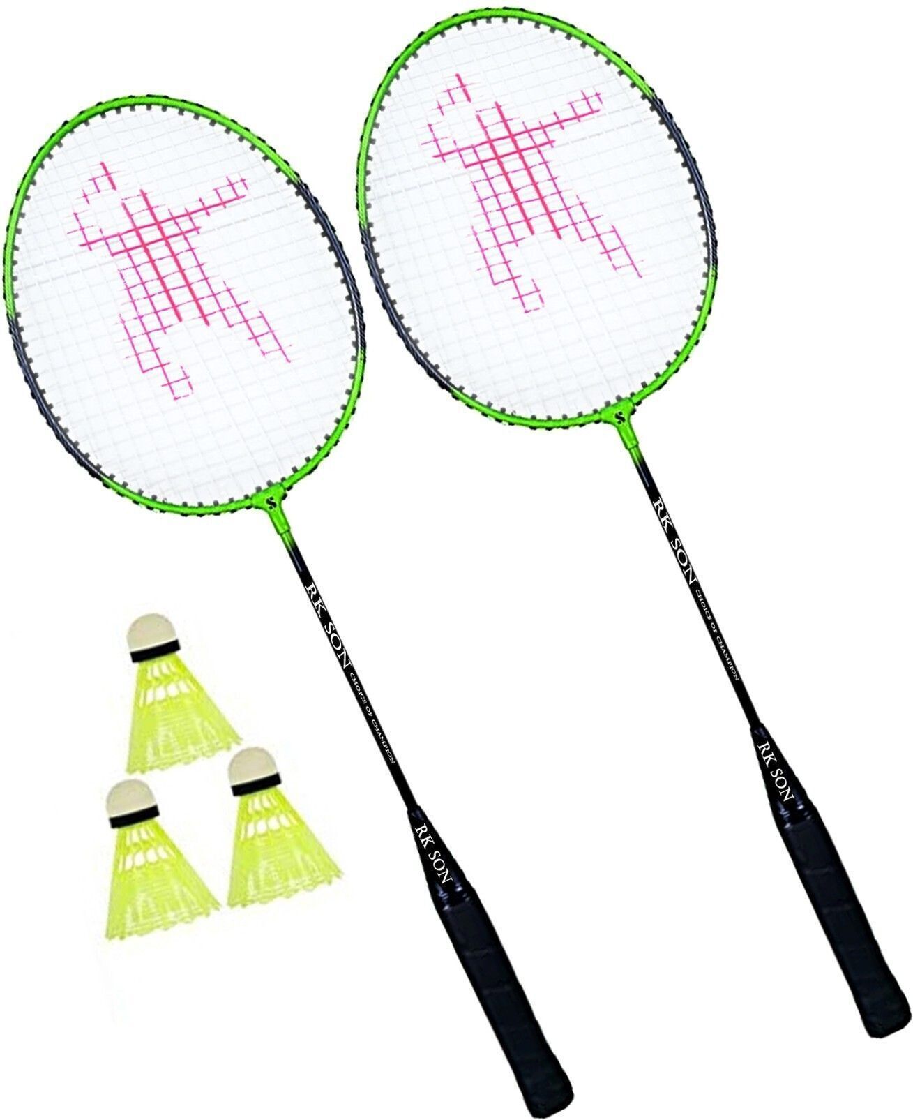 ravisport SINGLE SHAFT MULTICOLOUR BADMINTION KIT RACQUET New n Badminton Kit-picture-33