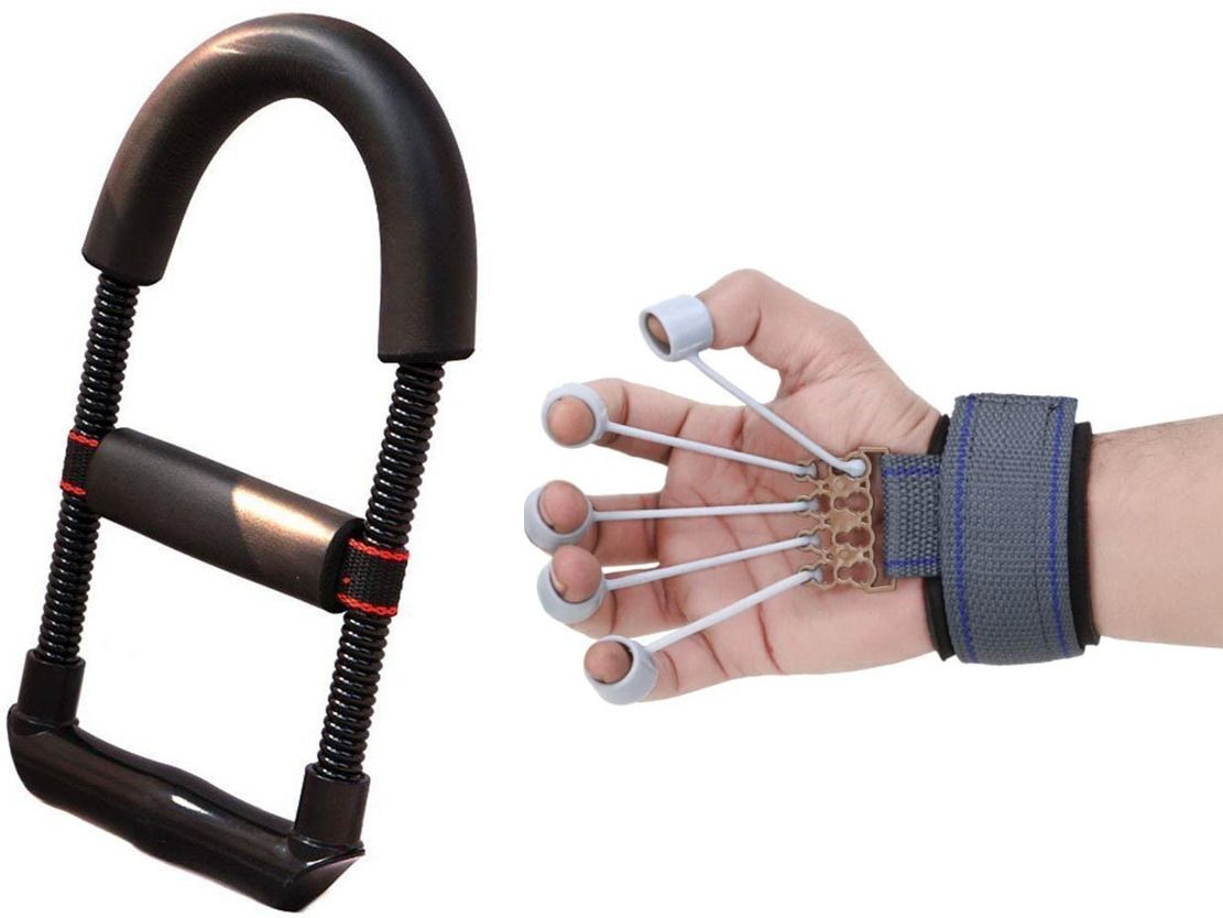 Home Workout Combo Of Wrist Exerciser With Finger Exerciser Fitness Accessory Kit Kit-image-20