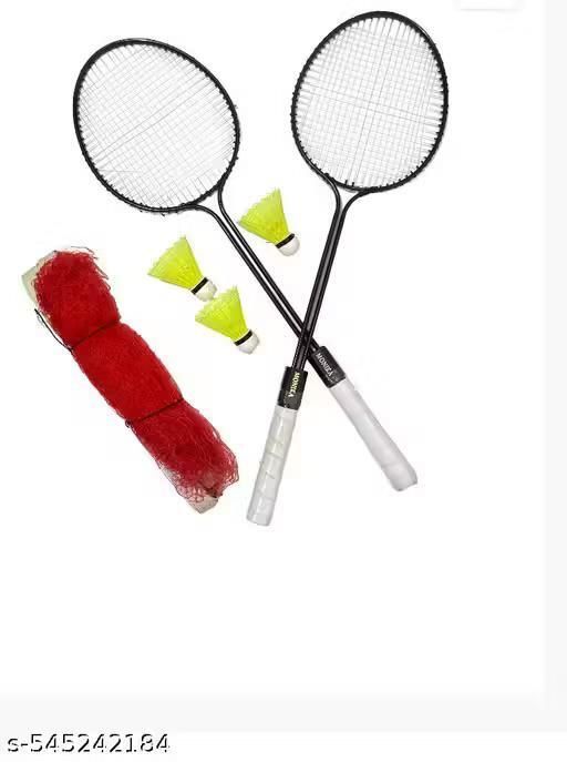 satnam traders DOUBLE SHAFT RACKET Badminton Kit-picture-18