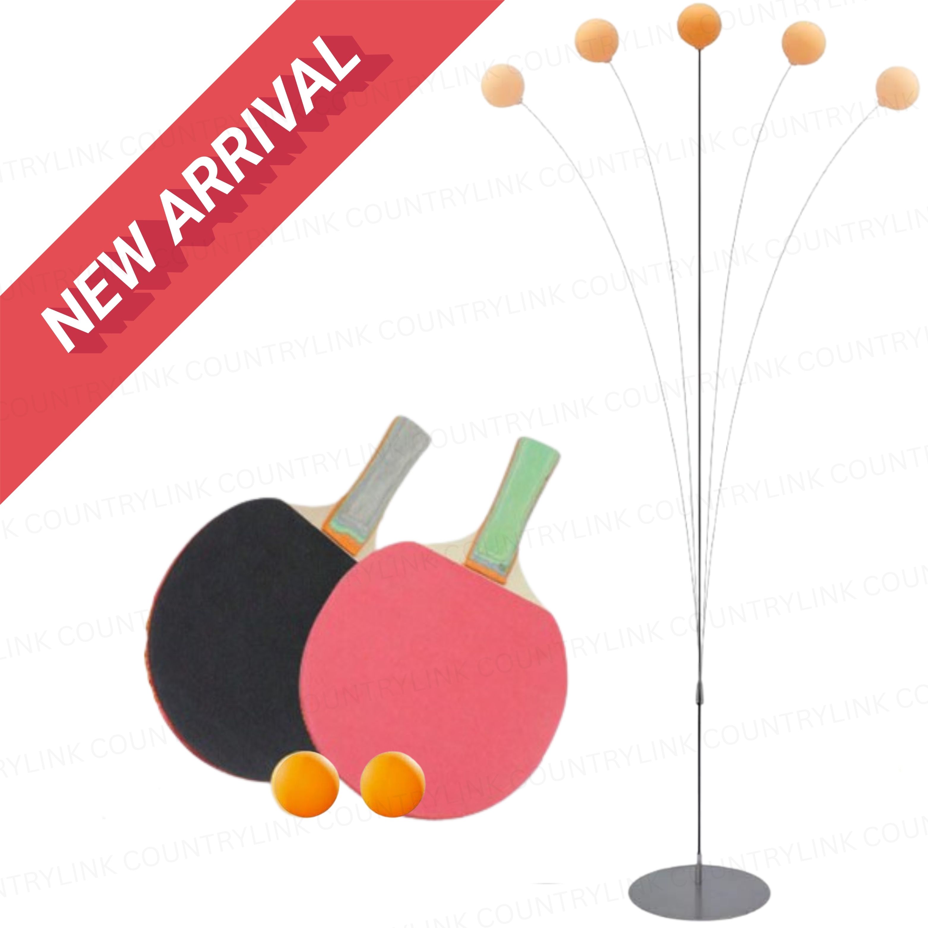 countrylink Advanced Table Tennis Practice Kit with Elastic Rod & High Quality Training Ball Table Tennis Kit-picture-10