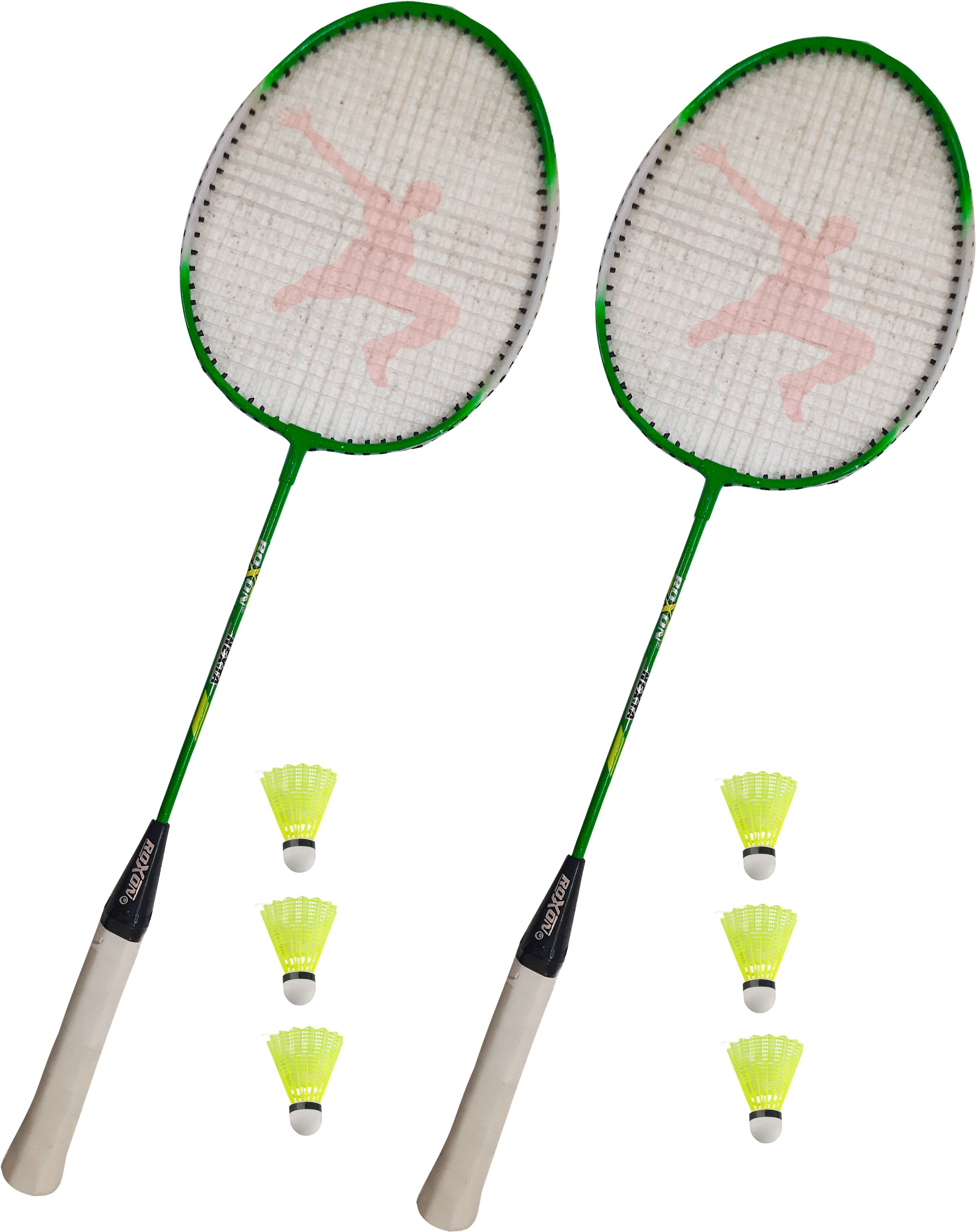 ravisport NEW NEXTA Florescent green Racquet 2 Pcs with 6 plastic shuttlecock Badminton Kit-picture-11