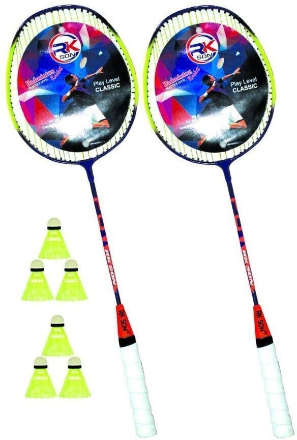 ravisport Badminton racket pack of 2 with 6 piece plasic shuttle Branded New Badminton Kit-picture-41