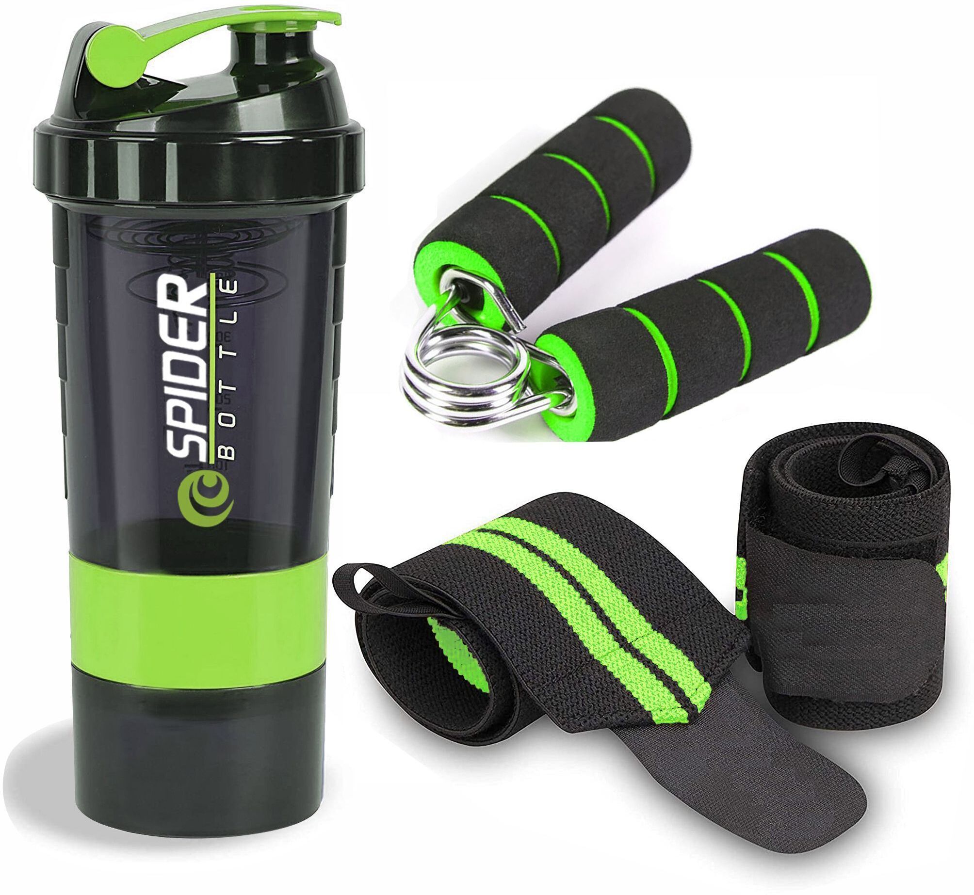 Best Quality Combo of Gym Shaker Bottle With Wrist Band And Hand Gripper For Gym Fitness Accessory Kit Kit-image-15