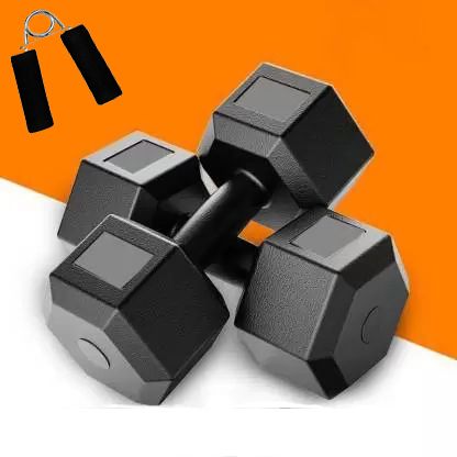FITNESS PVC Dumbbell Set + Hand Grip -Best for Home Exercise -Economical Price Fitness Accessory Kit Kit-image-18