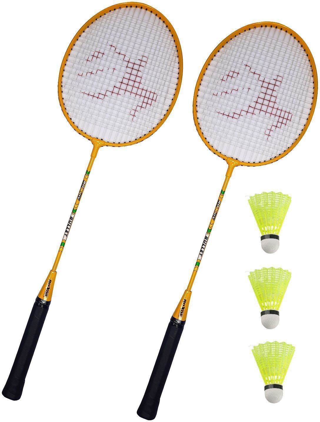 ravisport Bullet Strong Badminton Racquet 2 pcs with 3 Nylon Shuttlecock Badminton Kit-picture-43
