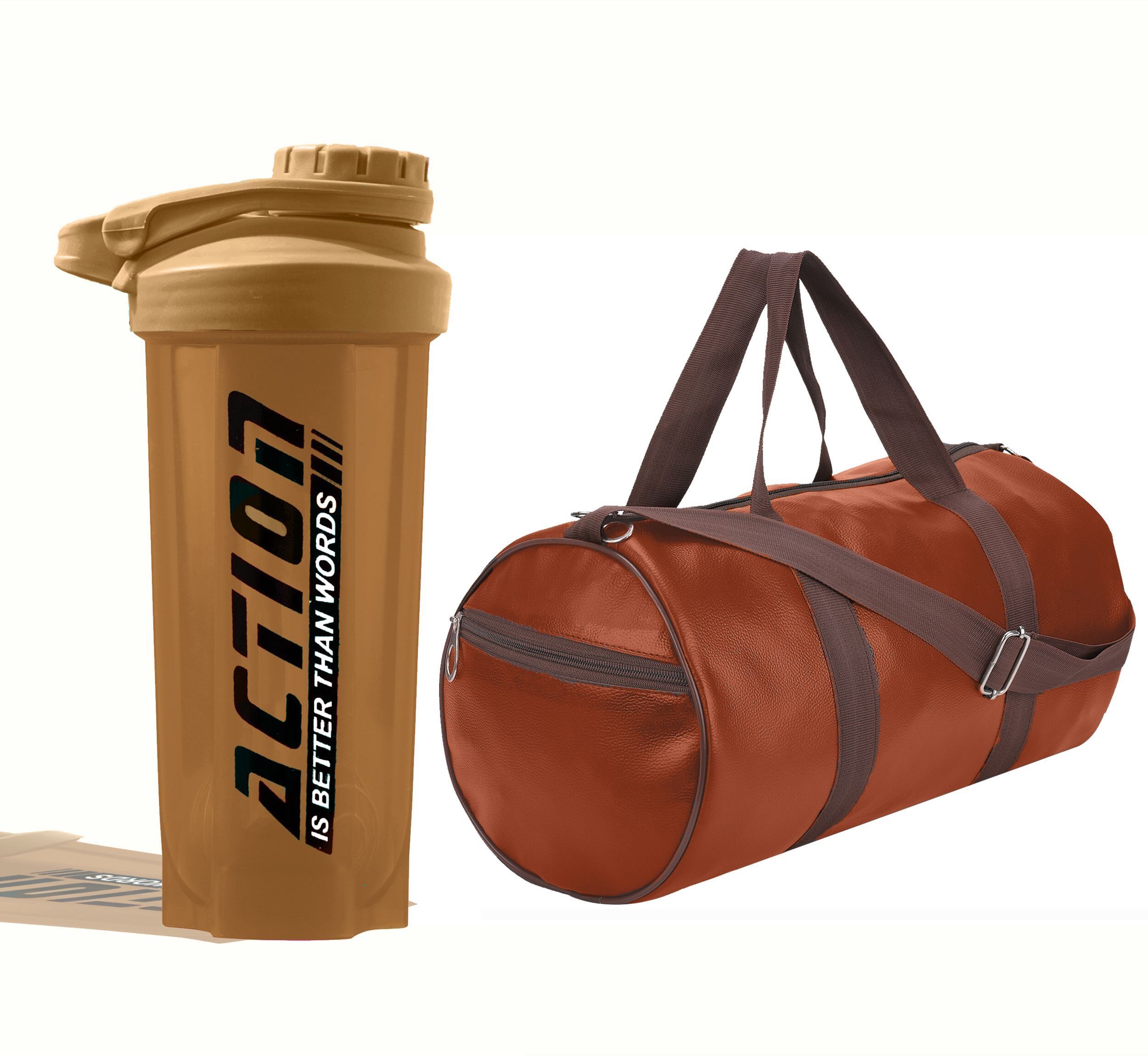 fit focus Stylish Sport Bag For Gym Combo With 700ml Premium Gym Protein Shaker Fitness Accessory Kit Kit-picture-15