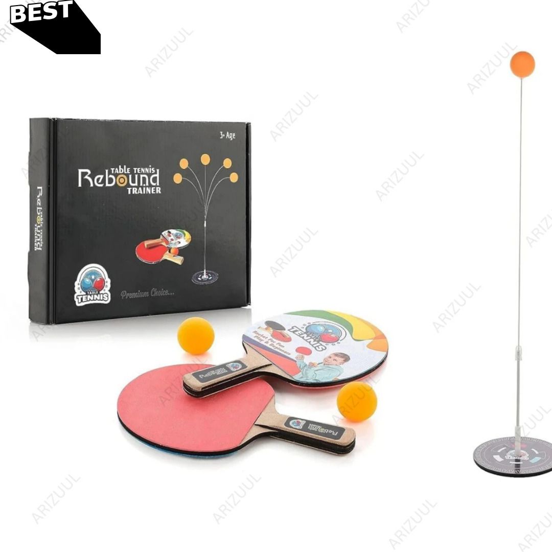 arizuul Indoor Ping Pong Kit for Kids – Table Tennis Rebound Ball Training Set Table Tennis Kit-picture-4