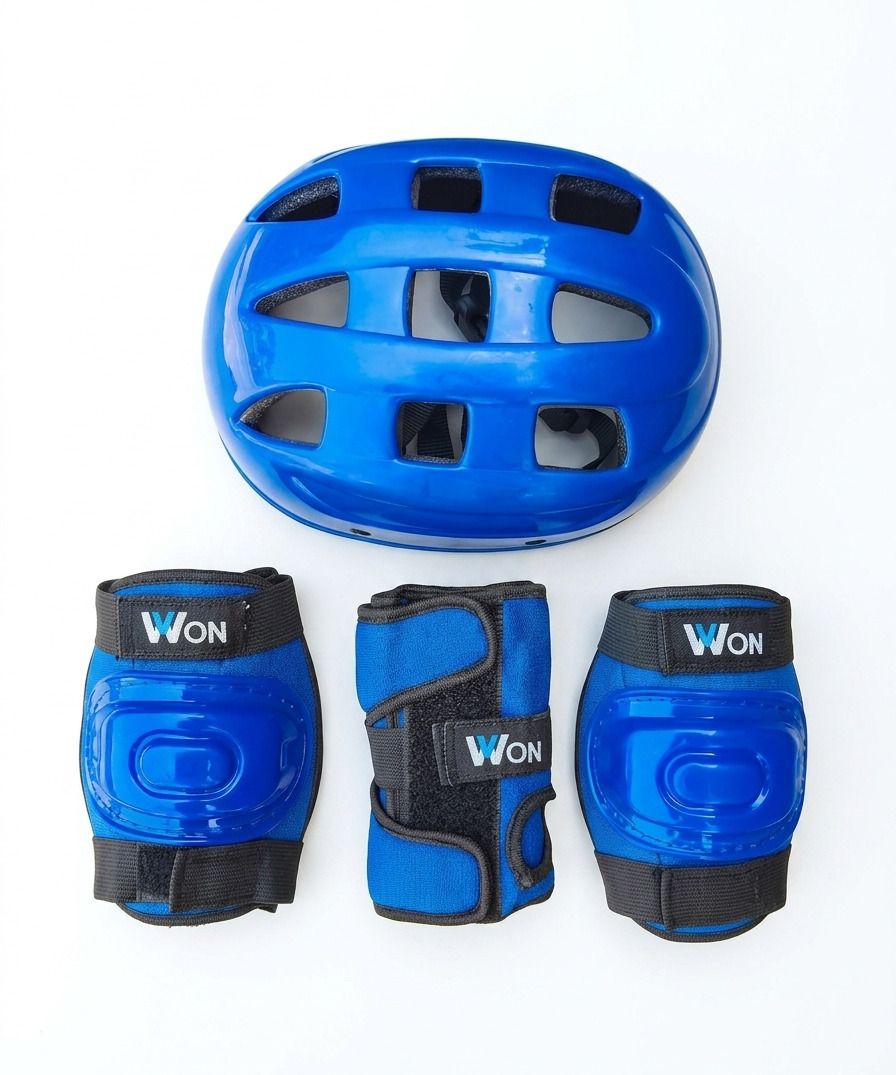 Skating/cycling protection kit 4in1 size L(for 12-16 years) blue colour Skating Kit-image-47