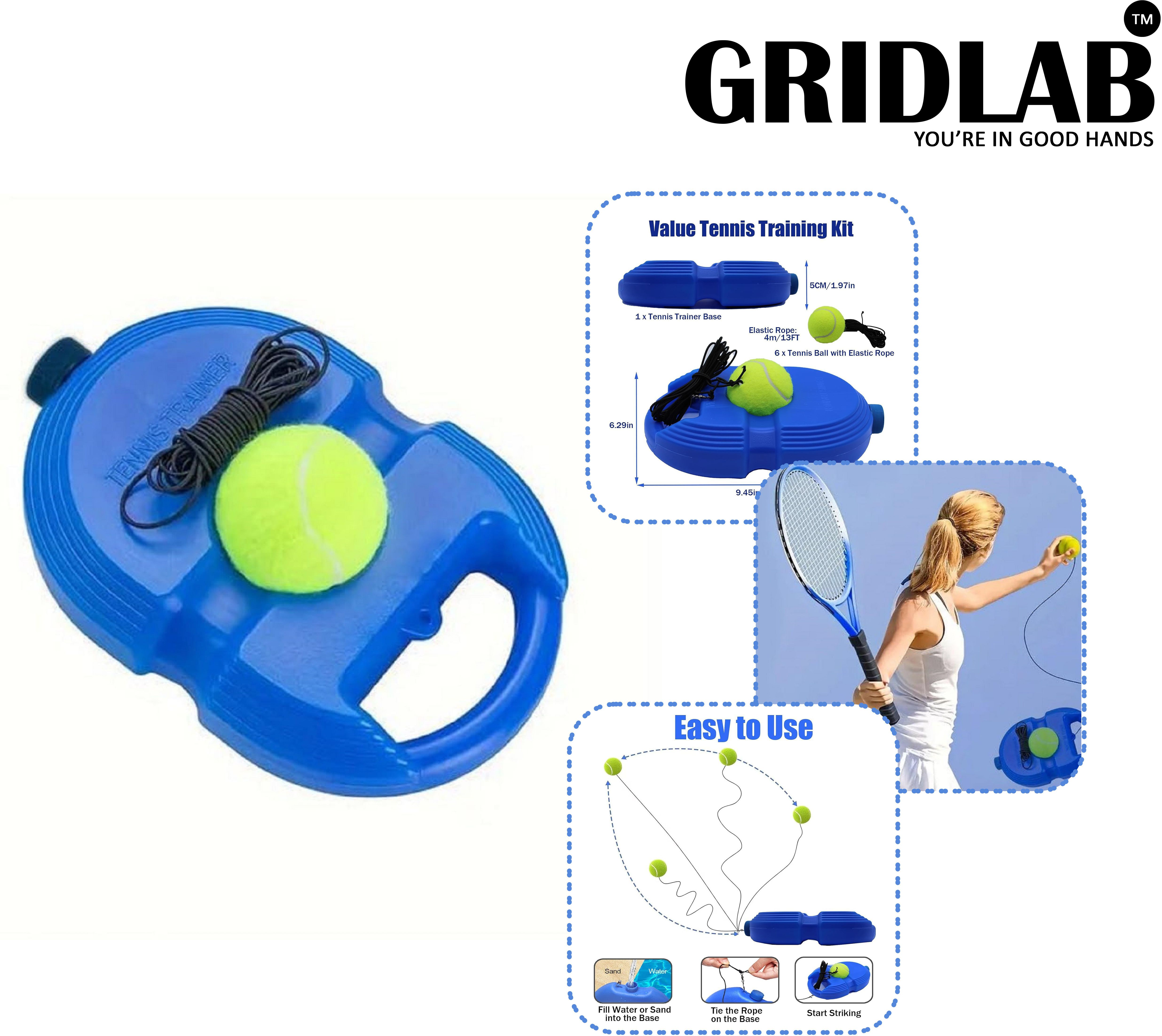 Self-Study Training Tennis Trainer Rebound Balls with Rope Practice Tennis Kit-image-28