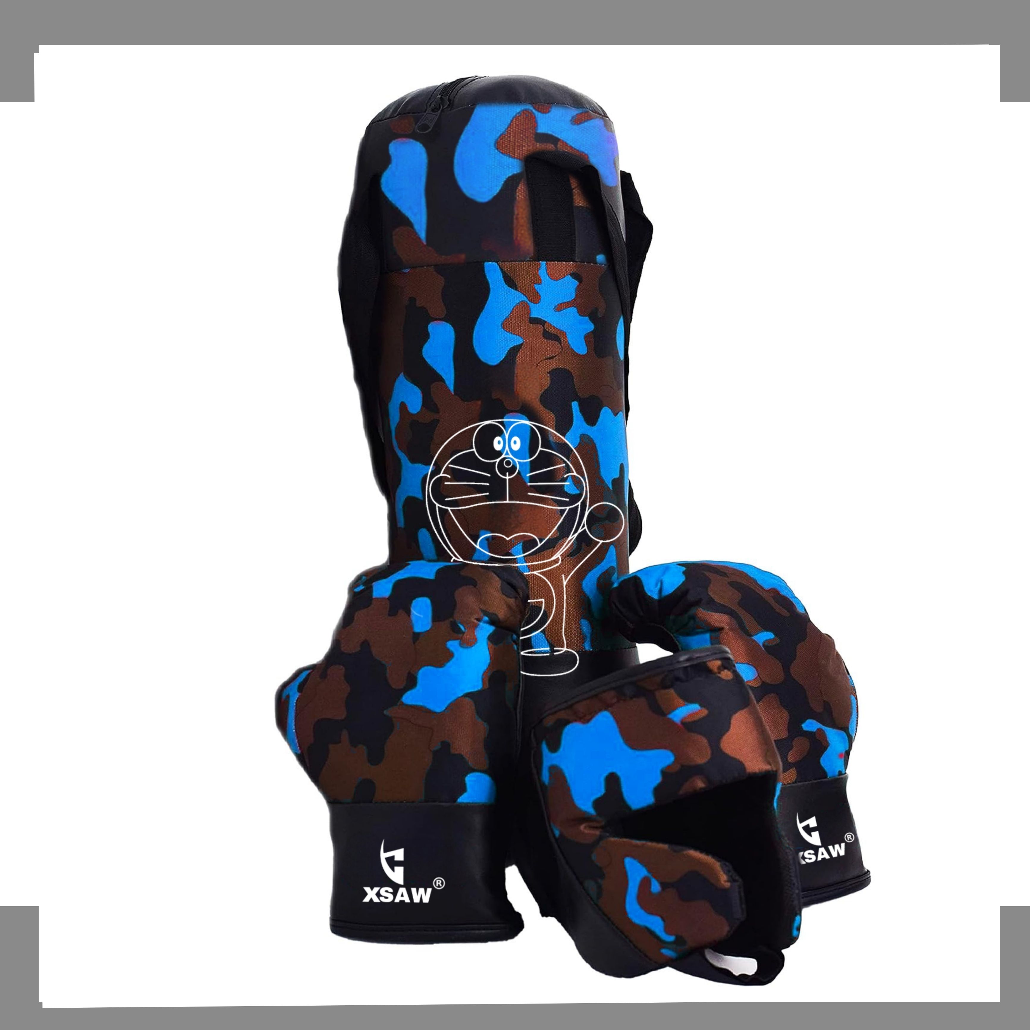 xsaw Punch Filled Kids Boxing Set Suitable For (4 To 10 Years) (Multicolor) Boxing Kit-picture-11