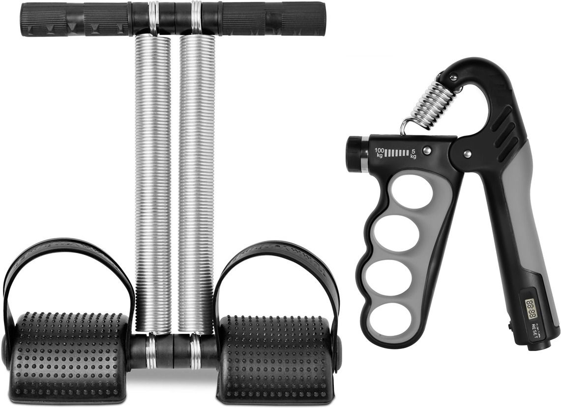 pheonix Tummy Trimmer & Hand Gripper with Counter (5-100 Kg) Combo Pack for Men & Women Fitness Accessory Kit Kit-picture-4