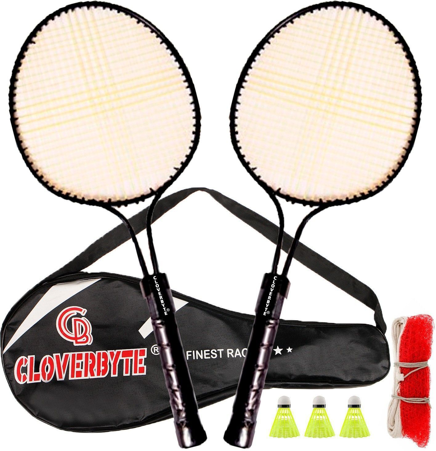 trock Baby Racket 2 Junior Badminton With 3 Nylon Shuttles, Net And Cover Badminton Kit-picture-40