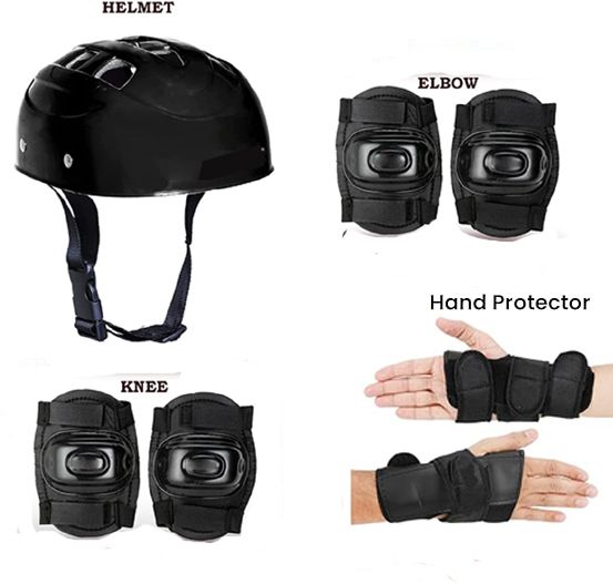 Protective Cycling Safety Kit for Kids Set of 7 pcs Skating Guard Cycling Kit Cycling Kit