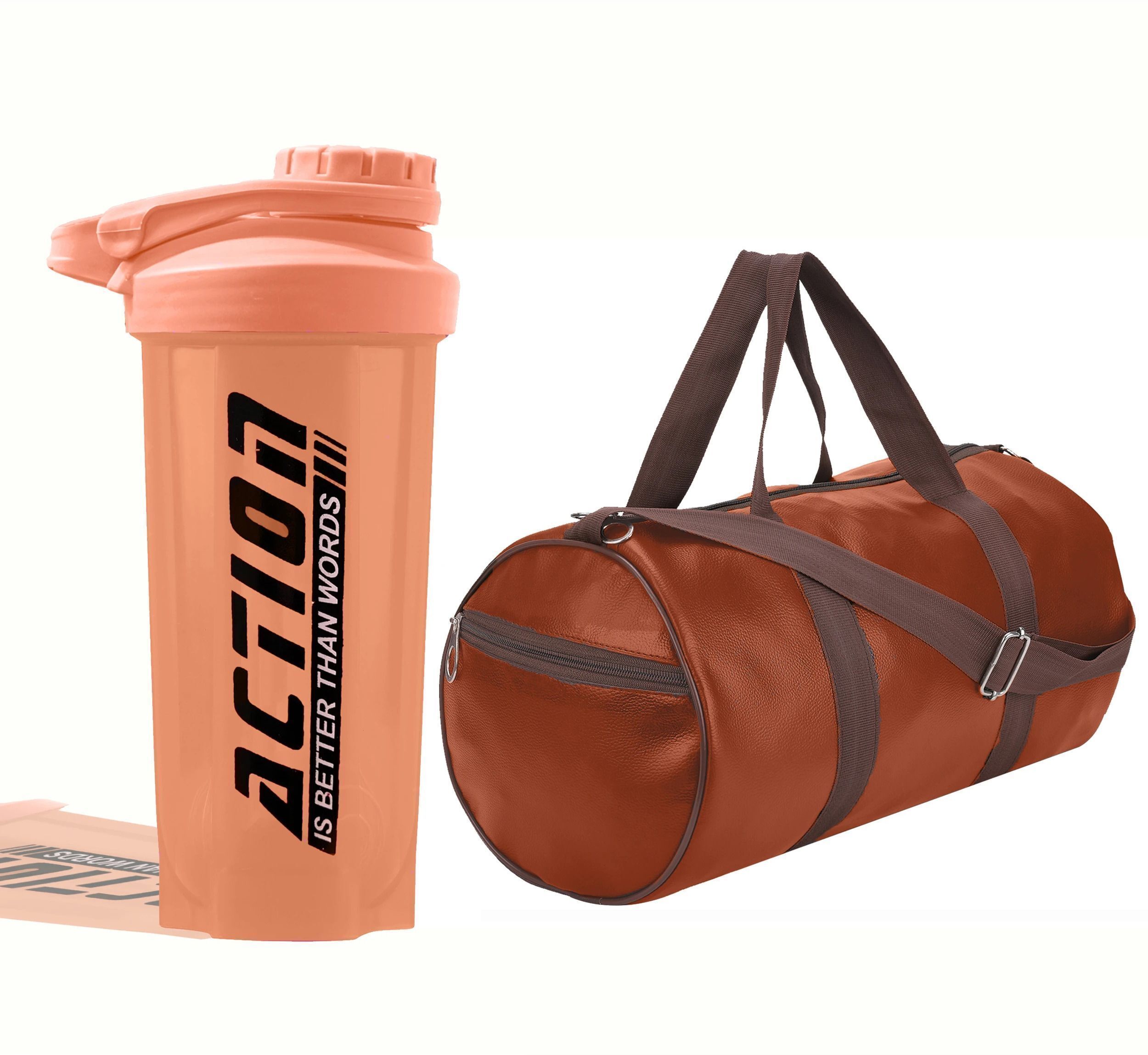 fit focus Stylish Sport Bag For Gym Combo With 700ml Premium Gym Protein Shaker Fitness Accessory Kit Kit-picture-15