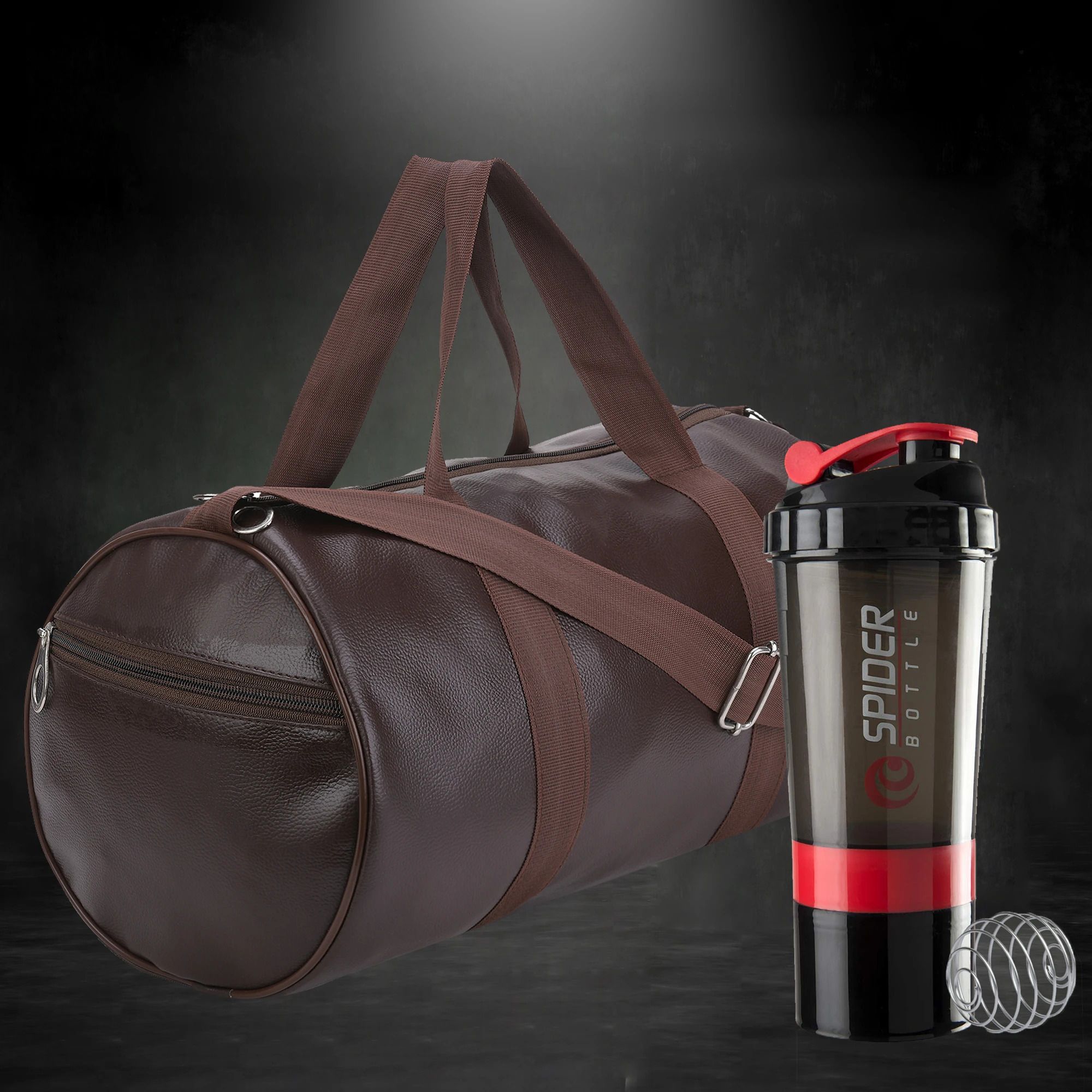 true indian Superior Quality Gym Bag with shaker bottle for men Fitness Accessory Kit Kit-picture-11