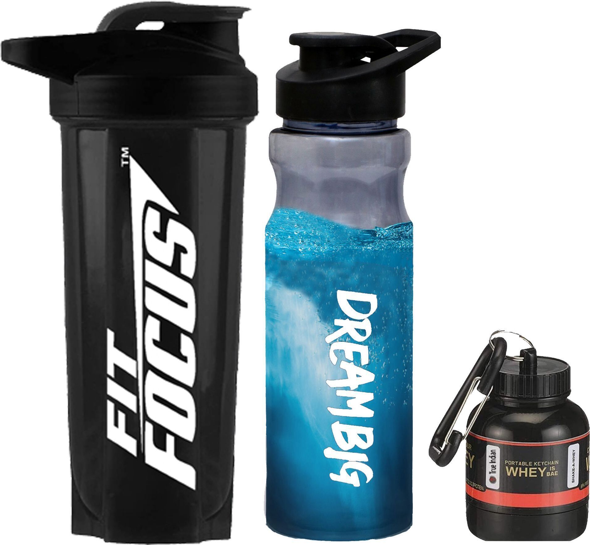 Boost Your Workout with Gym Proetin Shaker, Water Sipper Bottle & Whey Container Fitness Accessory Kit Kit-image-48