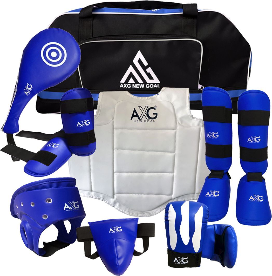axg new goal Durable and Stylish Karate Kit (8 Items) Large for Age 15+yrs Boxing Kit-picture-10