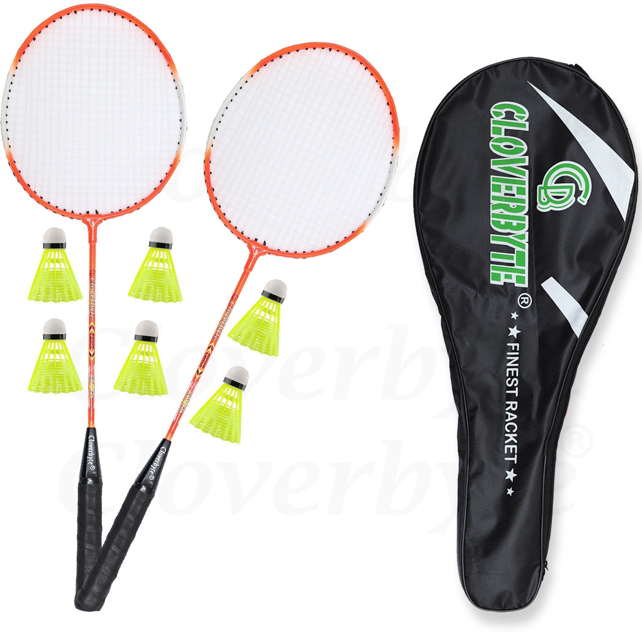 Power SHT-025 Orange Racquet with 6 Nylon Shuttles And Badminton Bag Badminton Kit-image-42
