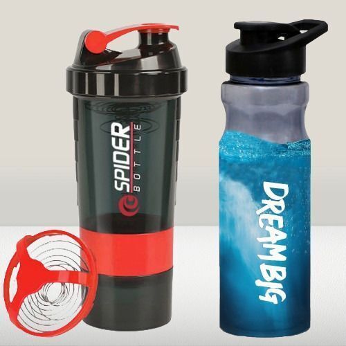 fit focus Amazing Quality Combo of Protein Gym Shaker Bottle with Sipper Water bottles Fitness Accessory Kit Kit-picture-38