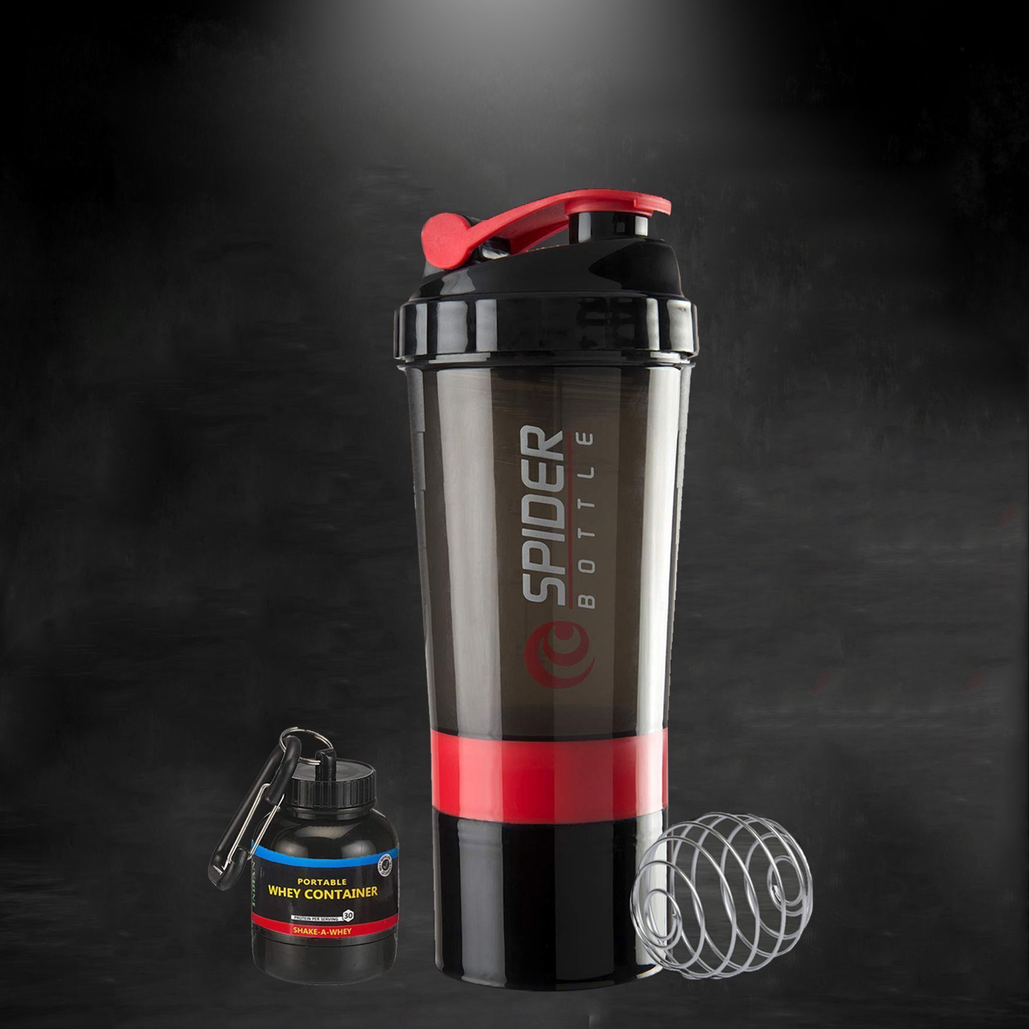 Best Quality Gym Shaker Bottle with Protein Funnel | Protein Container for Gym Fitness Accessory Kit Kit-image-30
