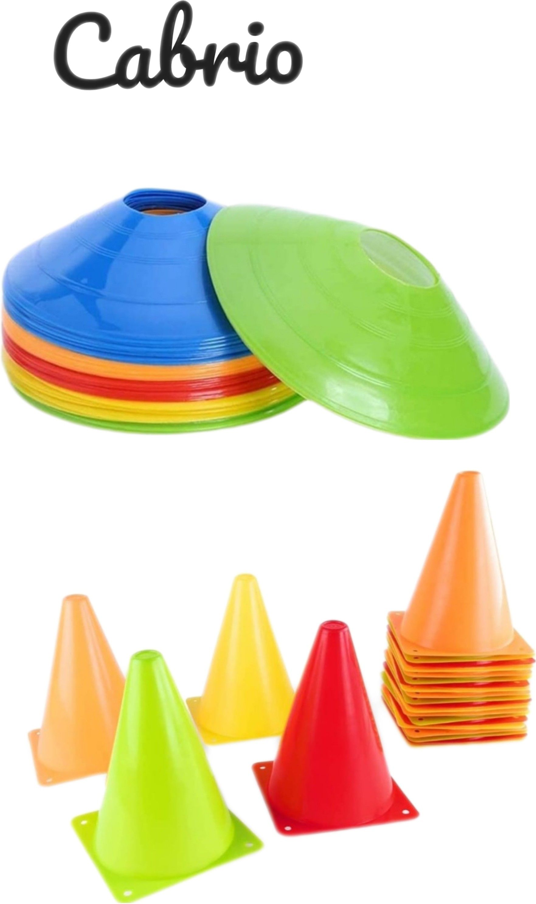 combo of 6 cone marker with 10 space marker Football & Fitness Kit-image-20