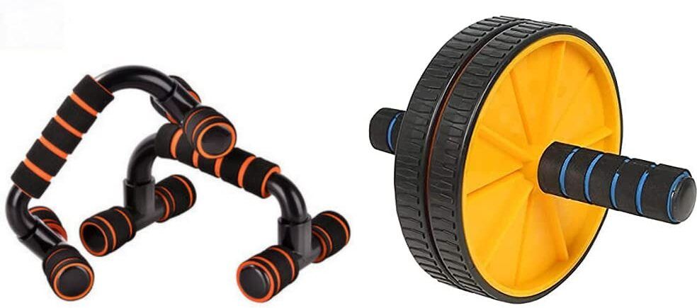 Ultimate Fitness Combo: Ab Roller & Pushup Bars for a Stronger, Healthier You Yoga Kit-image-15