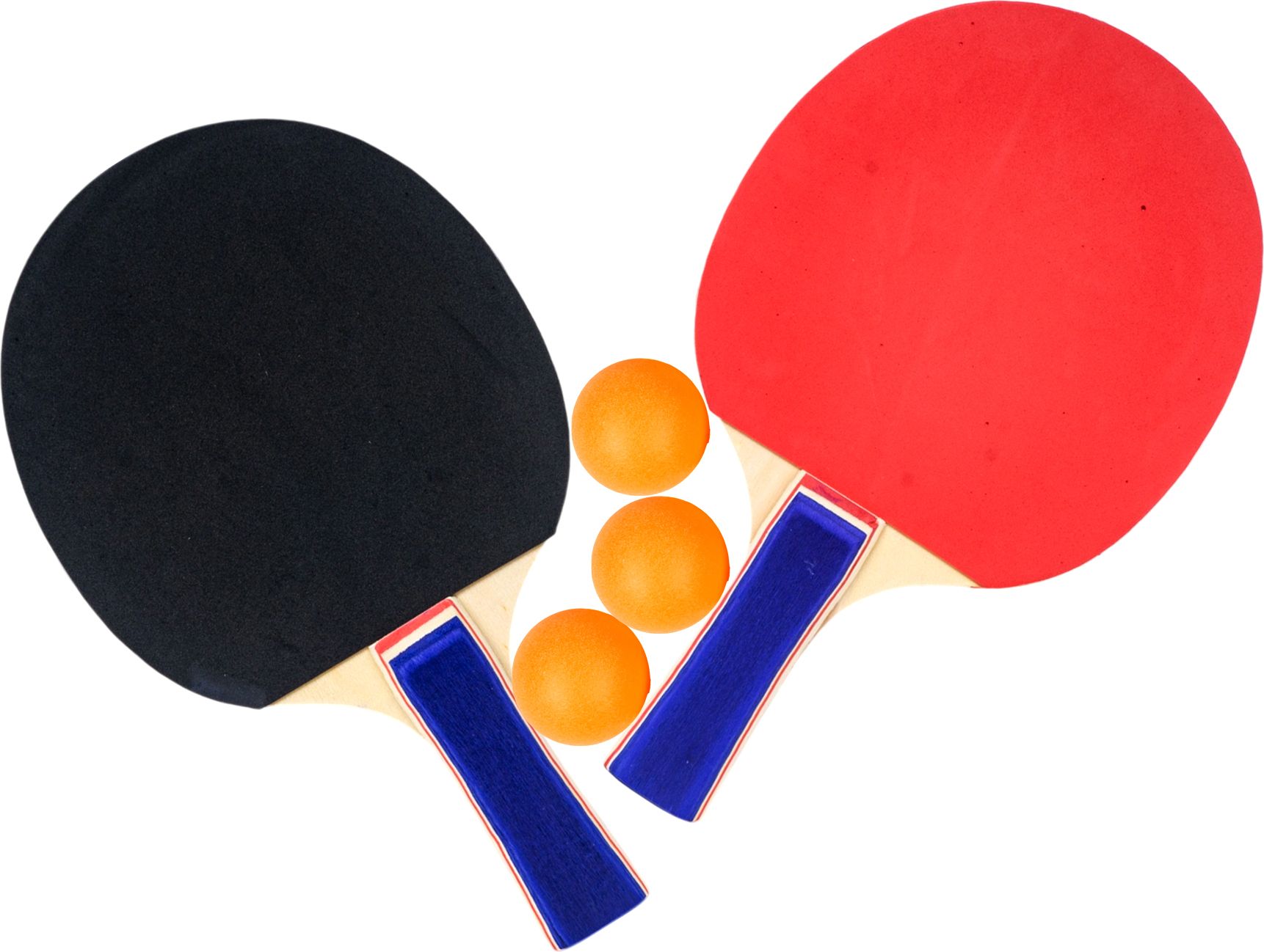 Combo Set of Table Tennis Playset 2 Rackets Comfortable Grip Handle and 3 Balls Table Tennis Kit-image-1