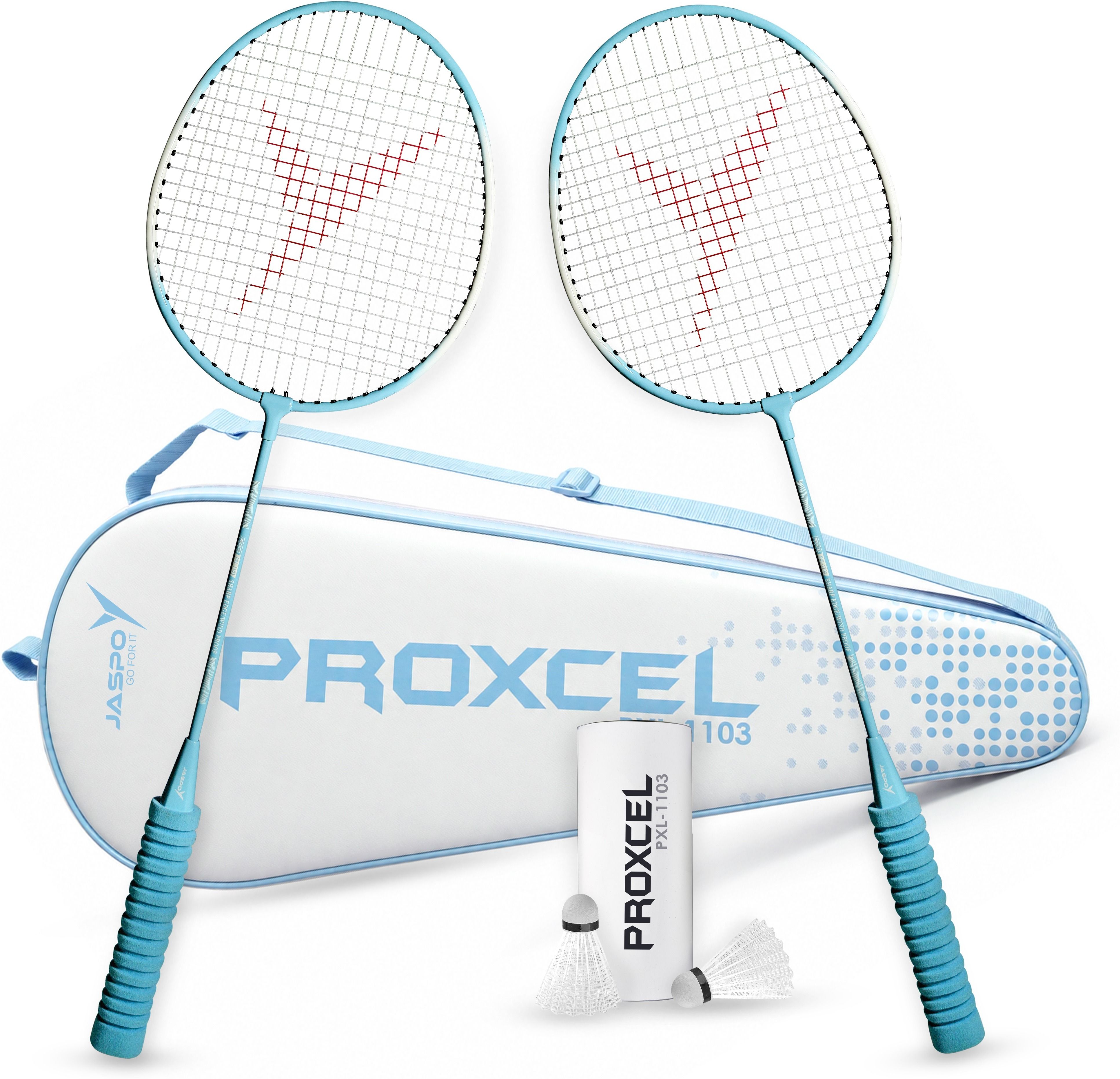 Jaspo proxcel-1103 badminton kit |steel frame racquets with Price ...