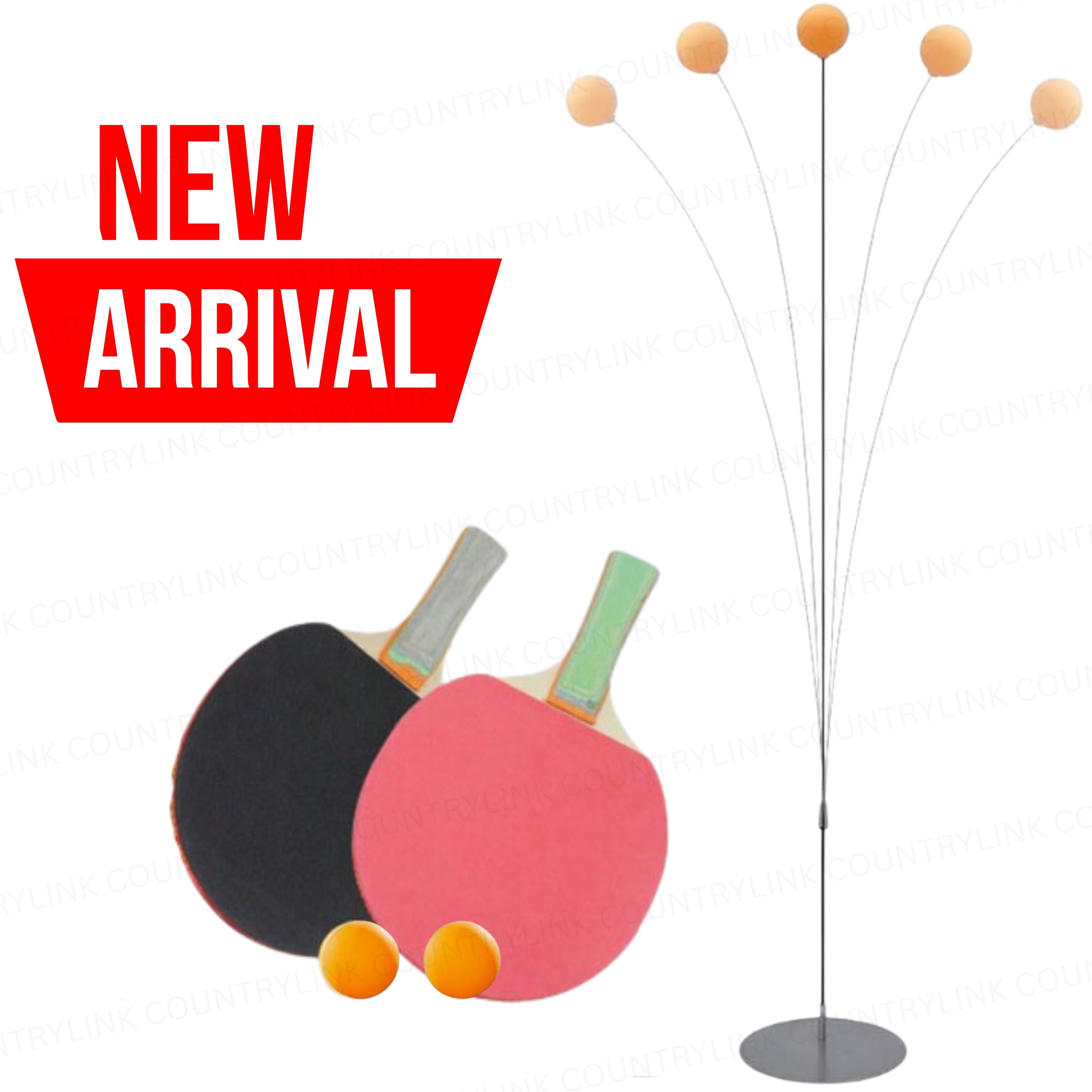 countrylink Professional Indoor Ping Pong Trainer with Elastic Rod and Bounce Balls Table Tennis Kit-picture-29