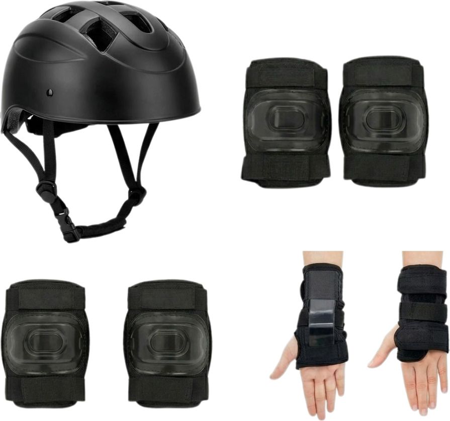 Multi-Sport Safety Gear for Kids (4–10 Years) with Helmet & Protective Pads Set Cycling Kit-image-37