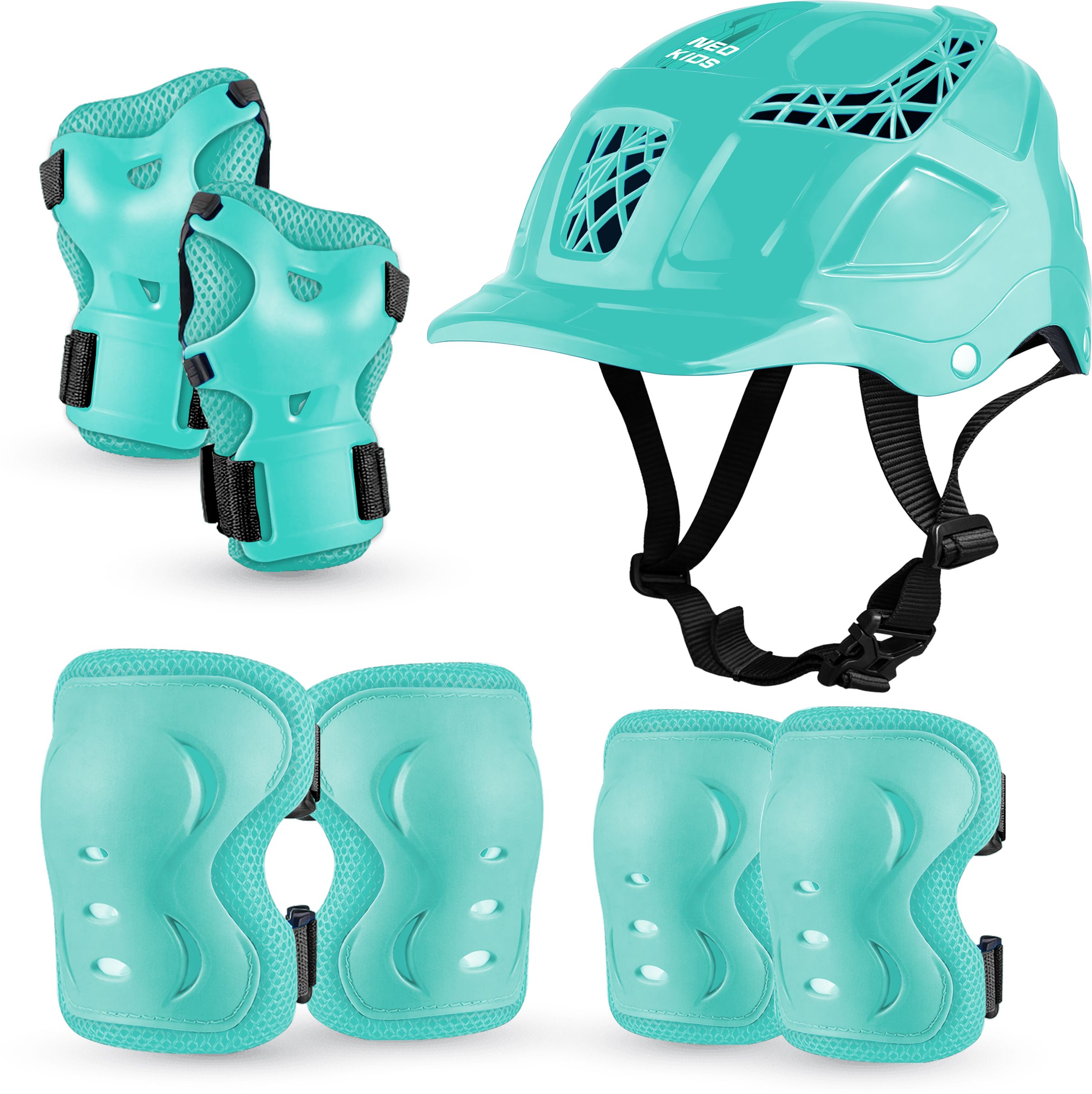 NEO Kids Protective Set | Knee,Elbow & Wrist Guards for Skating & Skateboarding Skating Kit-image-12