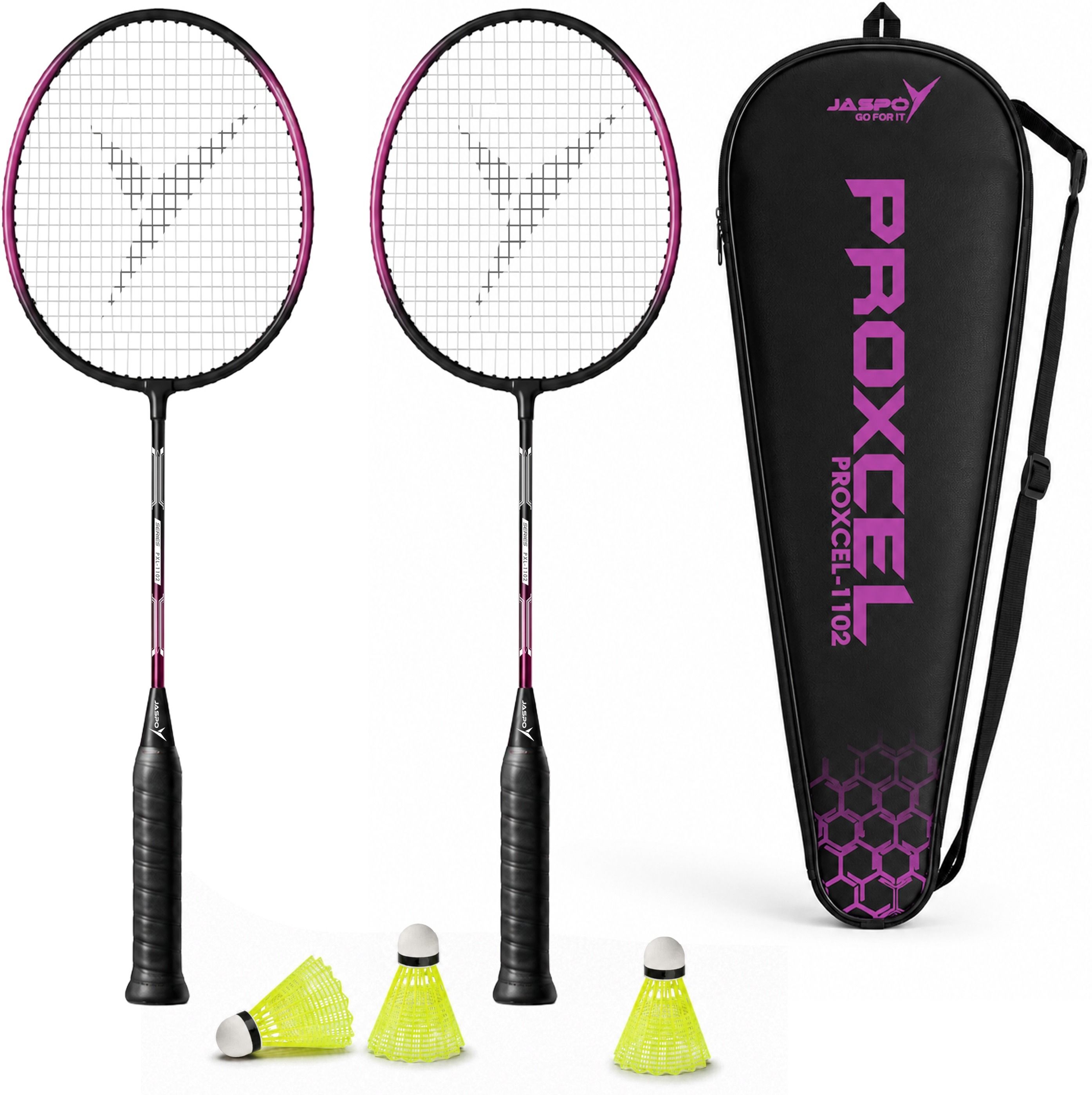jaspo Proxcel-1102 Badminton Kit|Lightweight Metal Badminton Racket with Shuttlecocks| Badminton Kit-picture-12